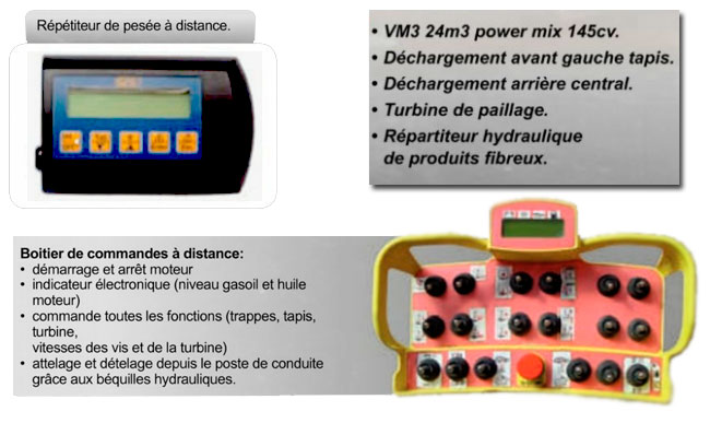 commandes mélangeuses agricoles VM3